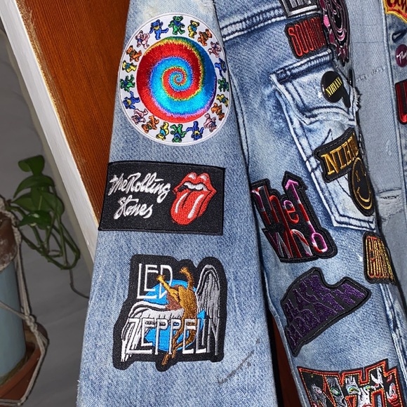 CUSTOM MADE DENIM JACKETS HATS BACKPACKS PURSES TEES HOODIES ⭐️🔥🎶🎧🎸🏈🏀⭐️🔥 - Picture 12 of 13